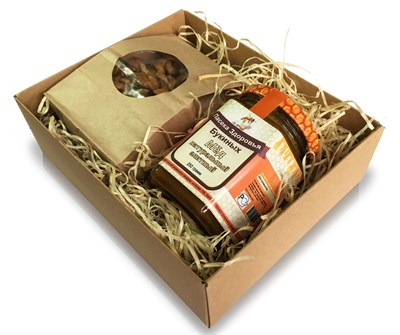 Набор с мёдом и орехами малый - фото 4644 Набор с мёдом и орехами малый - фото 4644