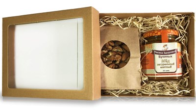 Набор с мёдом и орехами малый - фото 4645 Набор с мёдом и орехами малый - фото 4645