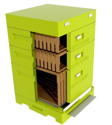 Улей Дадан 1 корпус 12 рамочный + 2 магазина, ППУ нижегородец, комплект - фото 4796