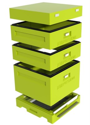 Улей Дадан 1 корпус 12 рамочный + 2 магазина, ППУ нижегородец, комплект - фото 4797