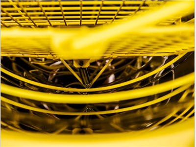 Медогонка 3-х рамочная ручная поворотная, кран из нержавейки. - фото 4963