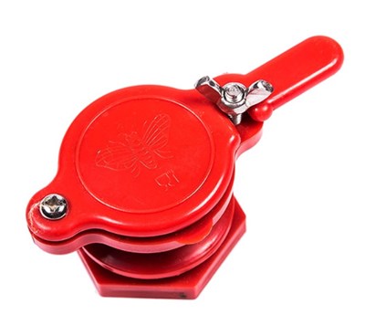 Кран для медогонки диаметр 45 мм пластиковый красный. - фото 4981 Кран для медогонки диаметр 45 мм пластиковый красный. - фото 4981