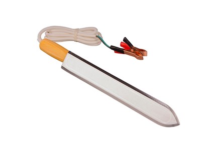 Нож пасечный электрический 12 В 70 Ватт нержавейка 280мм - фото 5014